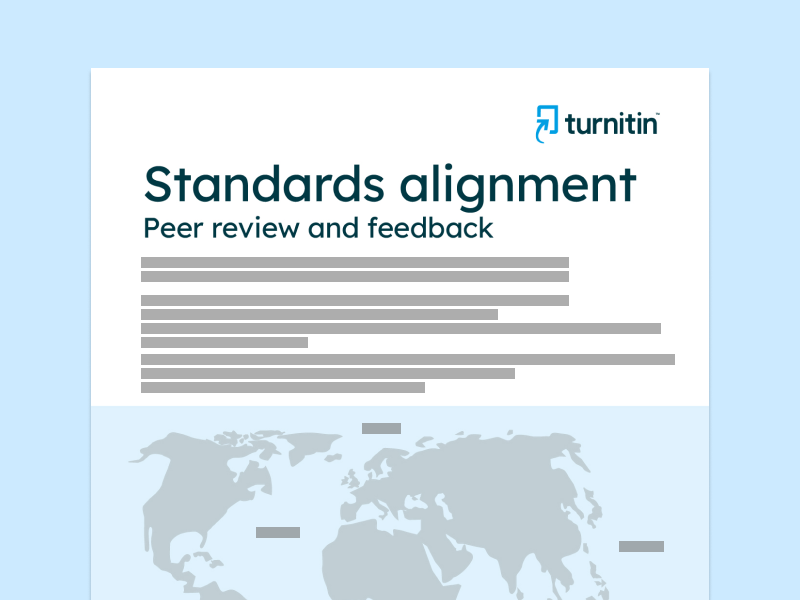 Peer review and feedback standards alignment guide