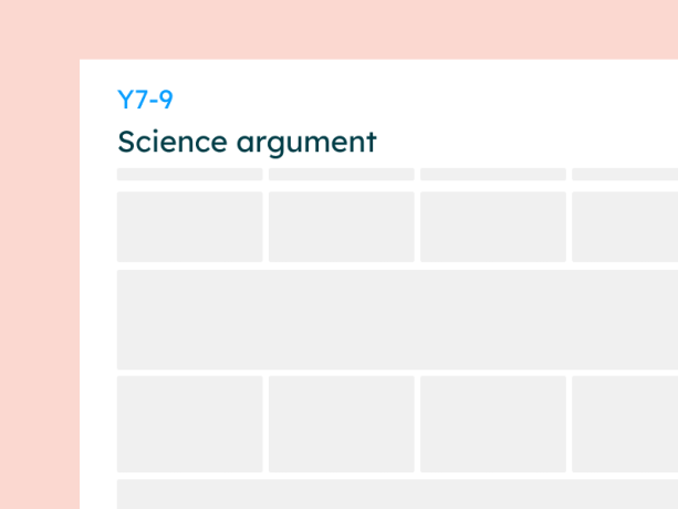 year 7-9 science argument rubric image